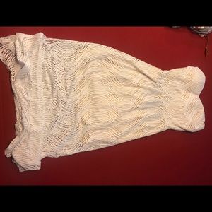 White maxi dress size large